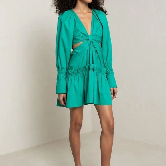 A.L.C. Alexa Cutout Poplin Cotton mini dress size 6-L13 - Picture 1 of 7